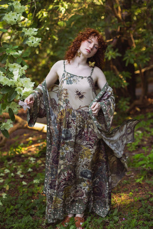 Love Grows Wild Bohéme Slip Dress With Bees: L/XL (fits approx. size 12-16)
