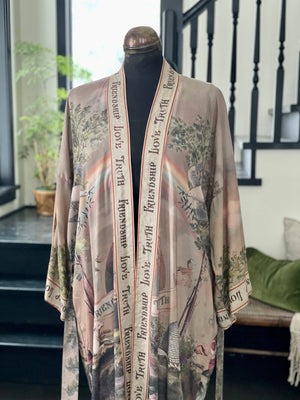 Friendship Love &Truth Vintage Wash Kimono