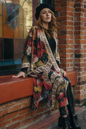 Friendship Love & Truth Opera Duster Kimono Robe: Classic