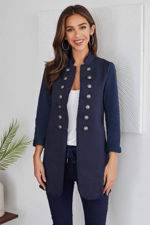 STRAIGHT HEM MILITARY JACKET
