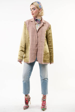 Sudden Sensation Blazer | Pink Jacket | Embroidered Jacket: Pink Ash / XL