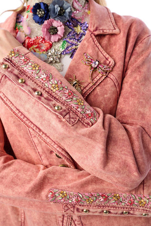 Colonel Jacket: Mauve Wash / L