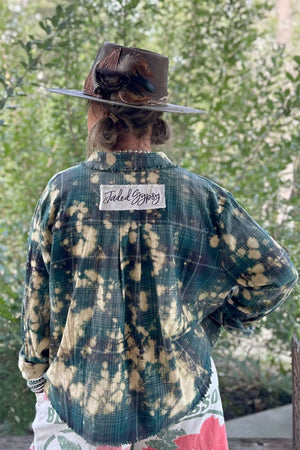 Afternoon Breeze Flannel: Teal: L/XL